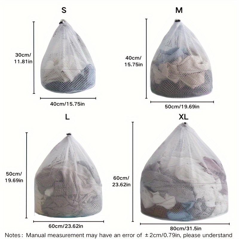 1pc Extra-Large Mesh Laundry Bag - Drying Polyester with Drawstring Closure- Perfect for Protecting Clothes from Snags and Tears