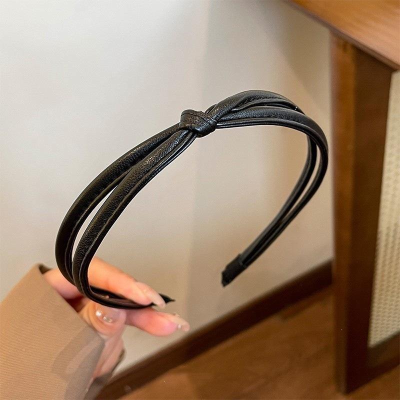 Women'S Satin Headband Daily Wear Versatile Hair Accessories Japanese And Korean Style Fresh And Sweet Headgear High Skull Top Headband Hairpin