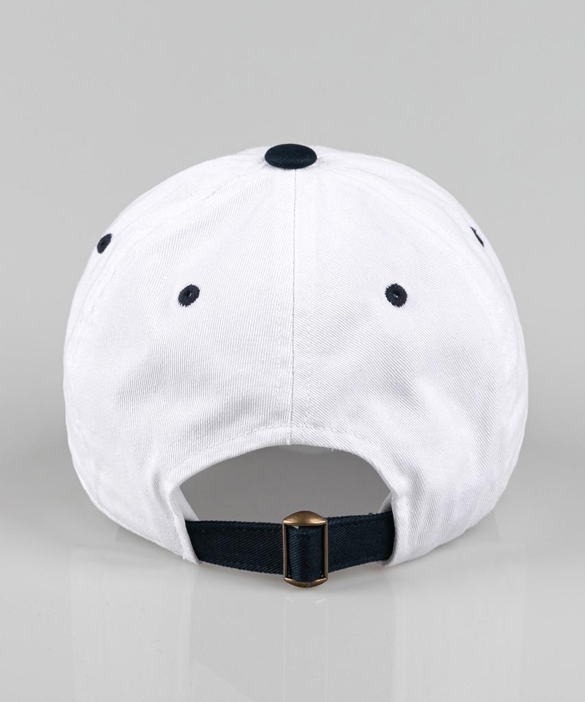 Bichiseuaenkeulim Small Logo Two-Tone Ball Cap-White(Navy)
