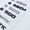AATC1 3D Flat Font Letters G350 G500 G350d G55 V8 KOMPRESSOR Emblem for Mercedes Benz G Class W463 Car Trunk Nameplate Logo Sticker