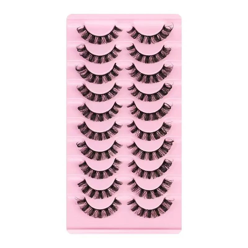 10 Paar 3D Nerz Wimpern russische Streifenwimpern Dramatische Falsche Wimpern Faux Cils Make-up Falsche Wimpernverlängerung