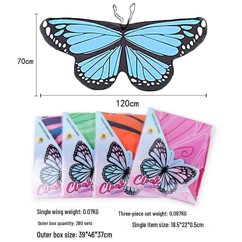 New Children's Halloween Elf Costume with Angel Wings and Mask