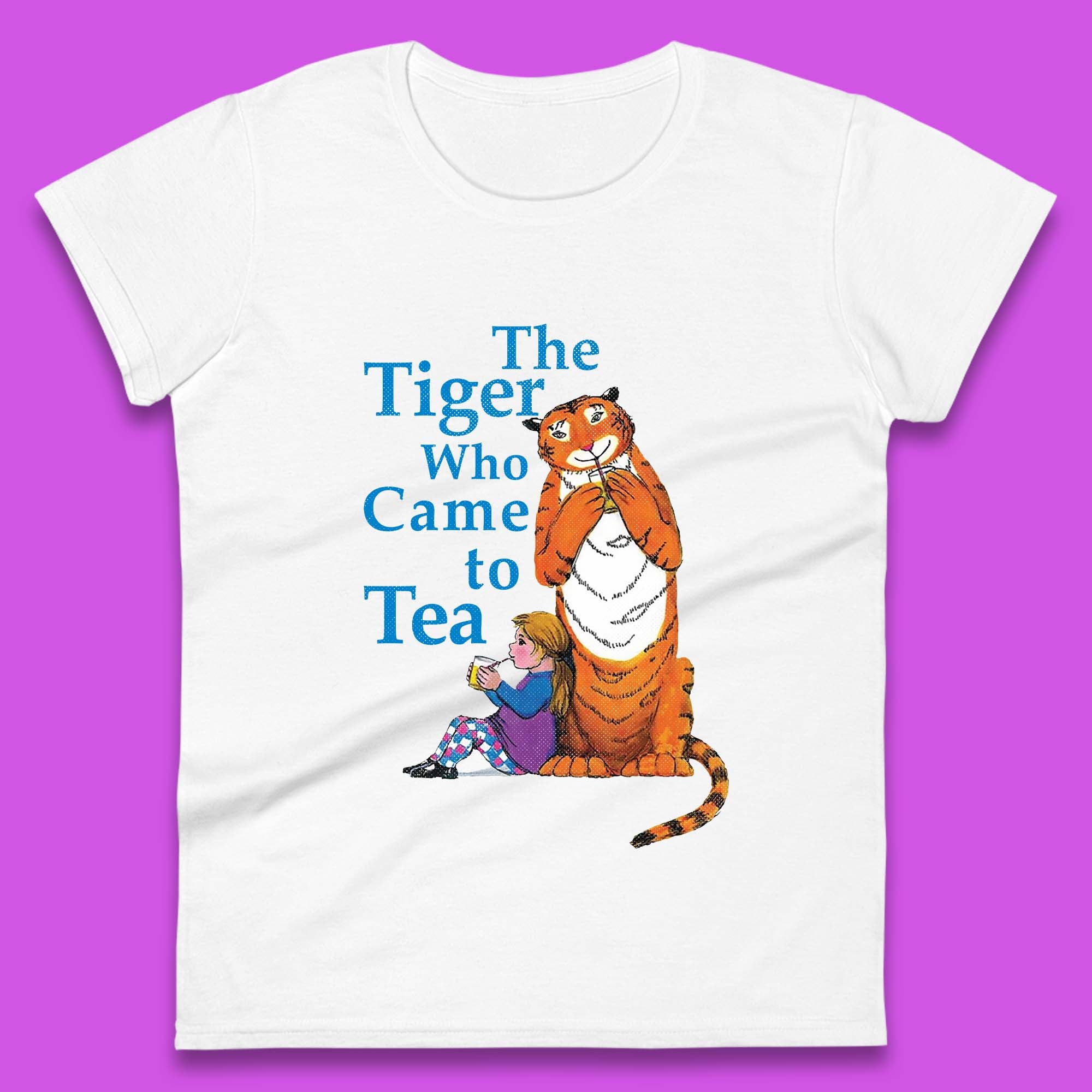 The Tiger Who Came To Tea Womens T-Shirt Mens Tops Tees Unisex XL