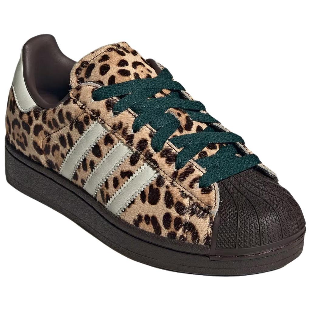 adidas Superstar 2 Leopard Ciemny Brązowy Kość Słoniowa Damskie Trampki Złoty Metaliczny KI4203