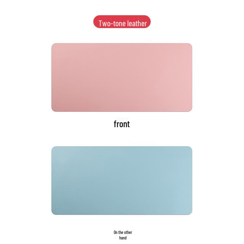 Vlastní velká kožená podložka na stůl pod myš a klávesnici s logem