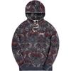 Printed Fleece Williams III Hoodie Navy Floral Men Tops Blue KH2552-102