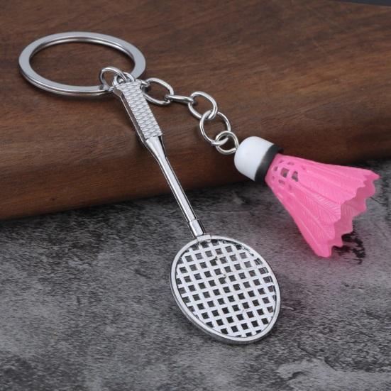 Keychain Pendant Simulated Badminton Racket Charm Mini Key Chain Zinc Alloy Pendant Personalized Bag Accessories