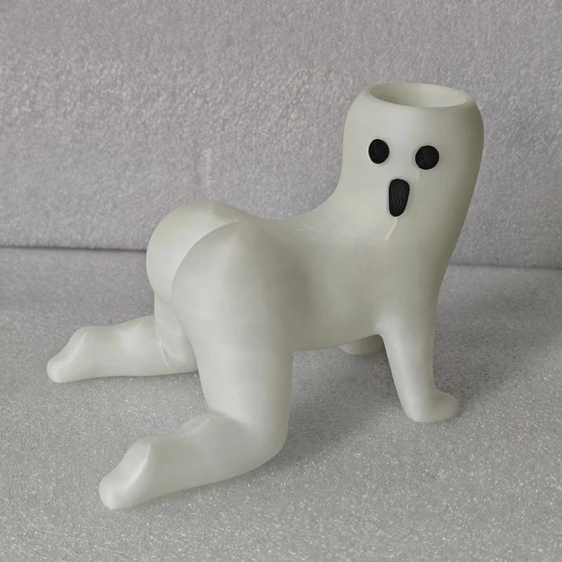 

Figurines Vases Plastic Indoor Plants Decoration Toilette Vases Nordic Room Decor Jardiniere Monster Flowerpot Jardiniere Mini белый