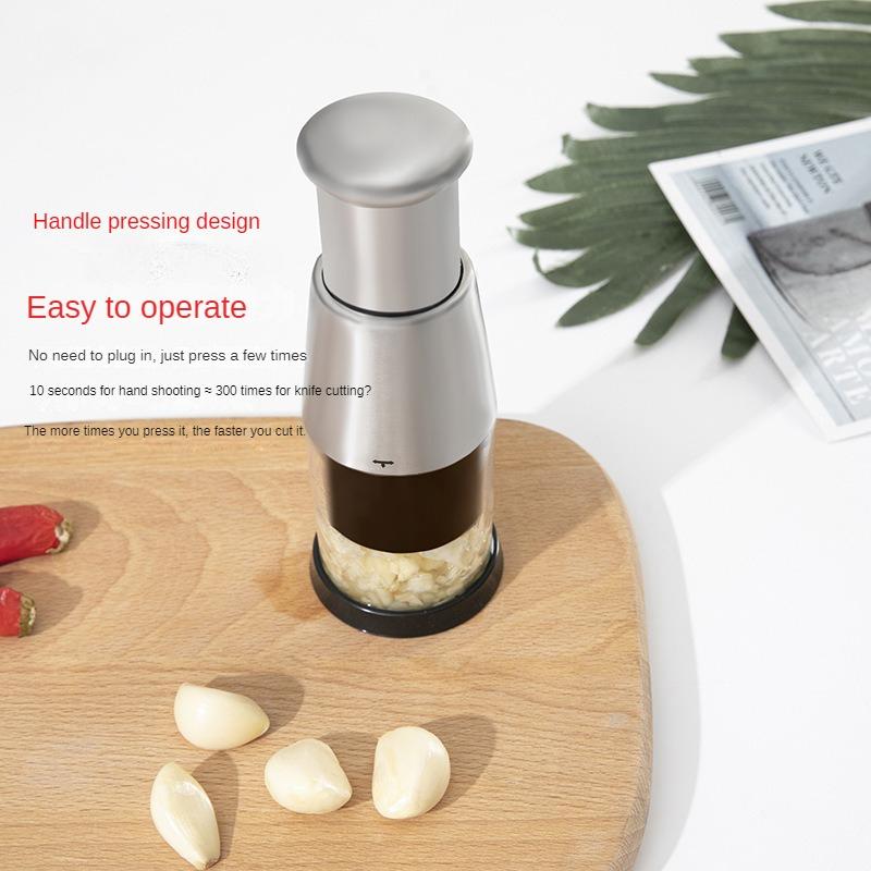 Eksplosiv rustfritt stål klappkniv Husholdningskjøkken Håndtrykk Hvitløkmaser Hvitløkpress Godskjæring