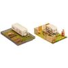 Worker's Gardens with Caravan - Faller - 1/87 Ho - Mixed - Beige