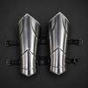 Steel Balthasar Greaves Handmade Knight Shin Guards  Medieval LARP Leg Armour