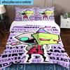 3PCS Alien Invasion Pattern 3pcs Bedding,Including 3PCS Duvet Cover And 2pcs Pillowcases Perfect for Christmas,Ideal for Bedroom, Dormitory