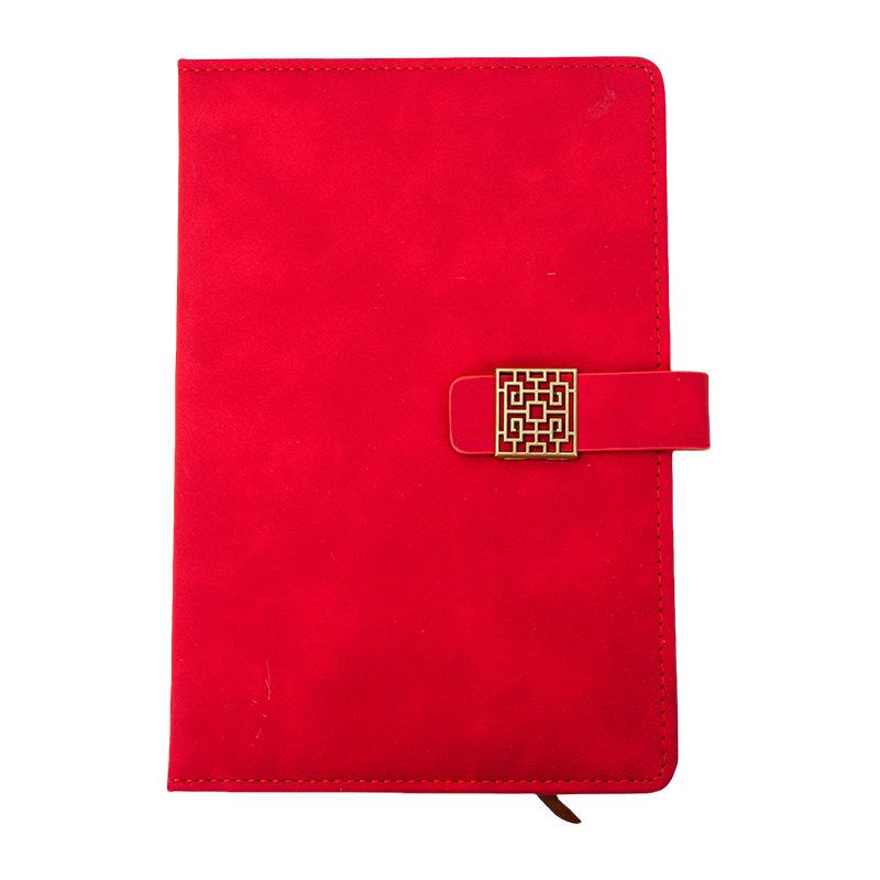 A5 PU Leather Multi-Color Flower Buckle Notebook - Business or Diary Use