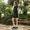 CHALLENGER Women'S Light Silky Nylon Mesh-Lined Cargo Pocket Shorts Black