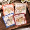 New Chinese Brass Bookmark With Pendant Fan Shape Metal Book Clip Pagination Mark Student Reading Accessories Book Lovers Gifts