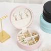 Elegant Jewelry Storage Box – Round Gift Packaging for Earrings, Necklaces, and Studs