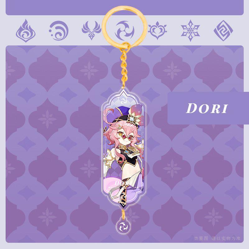 Genshin Impact Acrylic Double Sided Keychain Cartoon Keychains