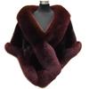 Imitation Mink Fox Fur Shawl Short Coat Women's Cheongsam Show Wedding Party Cape Warm Winter Wear