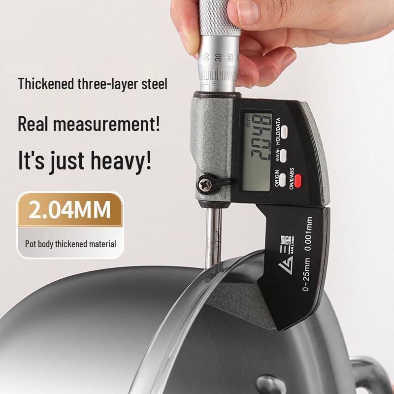 JSCX 304 Stainless Steel Three-Layer Hot Pot