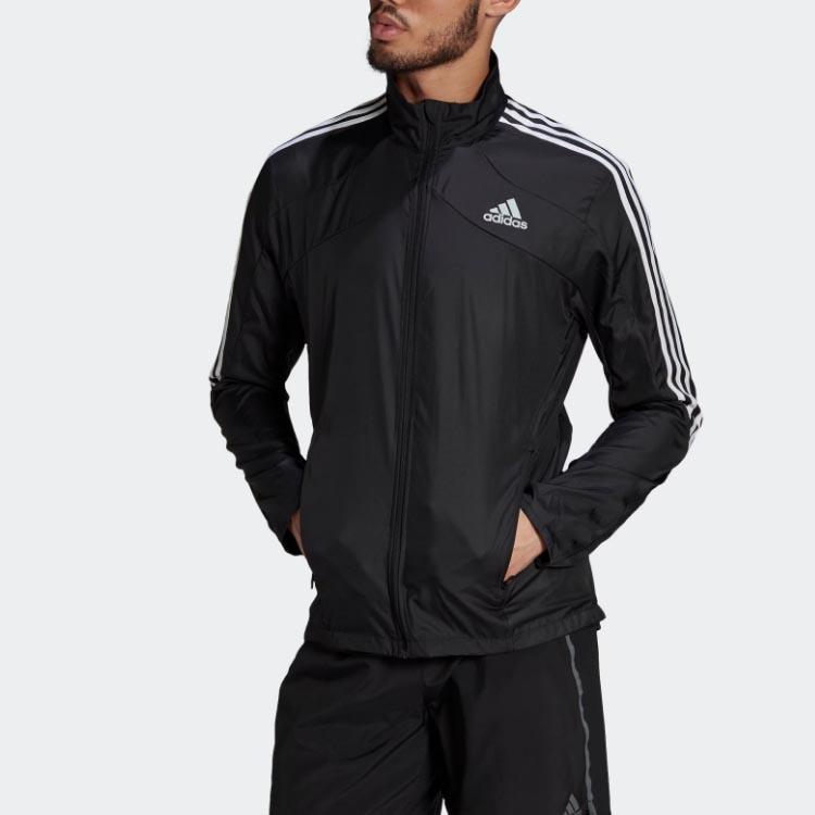New Adidas 3 Stripes Jacket Men's Black GM1410