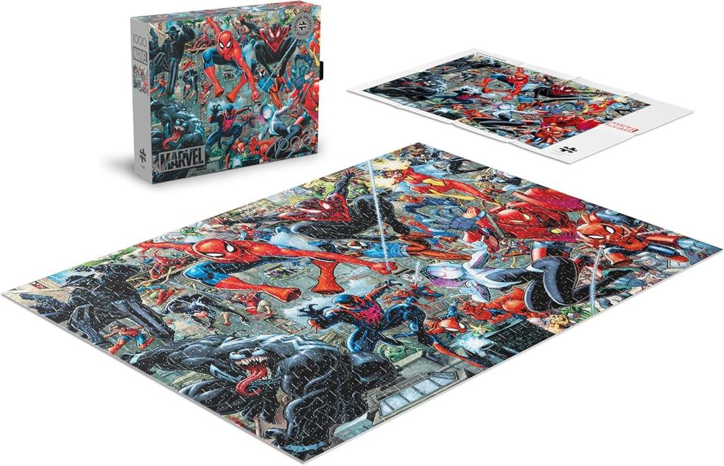 Buffalo Games Silver Select Marvel Jigsaw Puzzle for Adults A Challenging Puzzle Perfect for Game Nights Finished x - - - Spider-Verse - 1000-Piece -