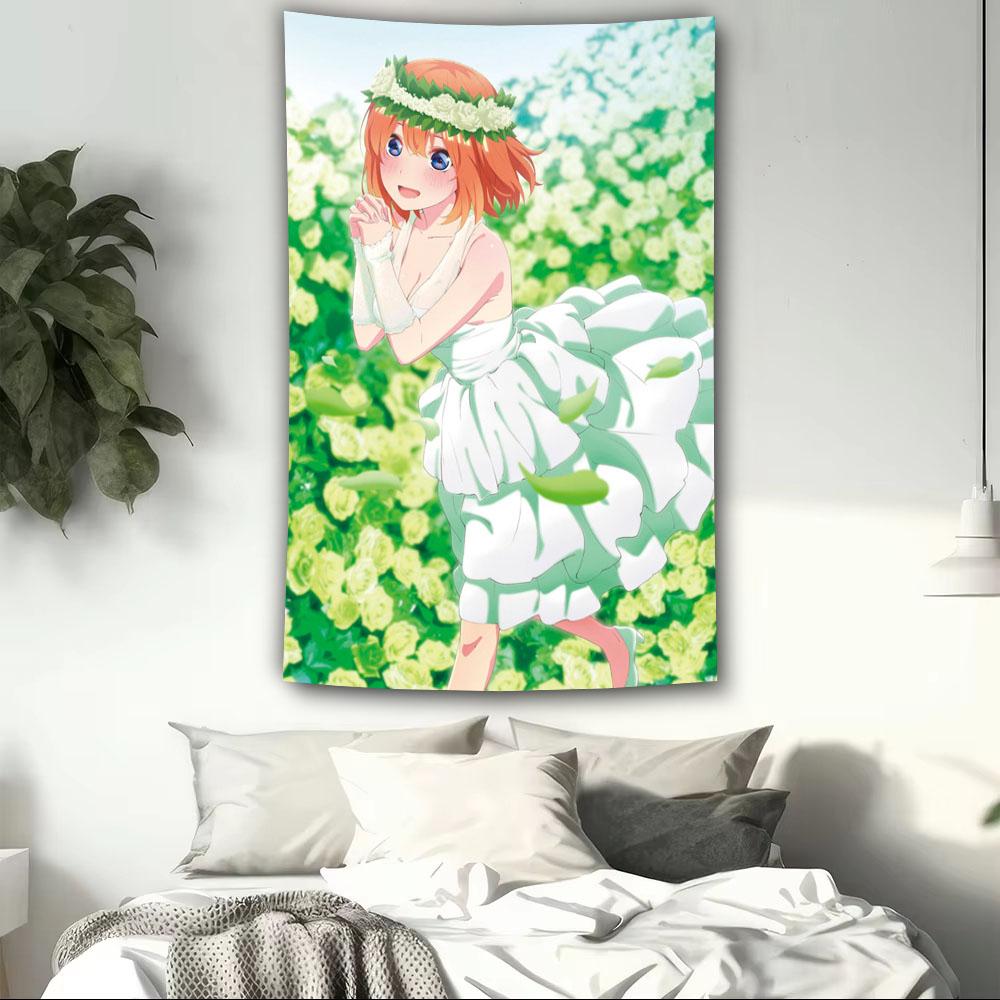 

GGotoubun no HHanayome Anime Themed Tapestry Anime Dorm Room Aesthetic Wall Background Cloth Perfect Gift For Friends 74x94cm(29x37in)