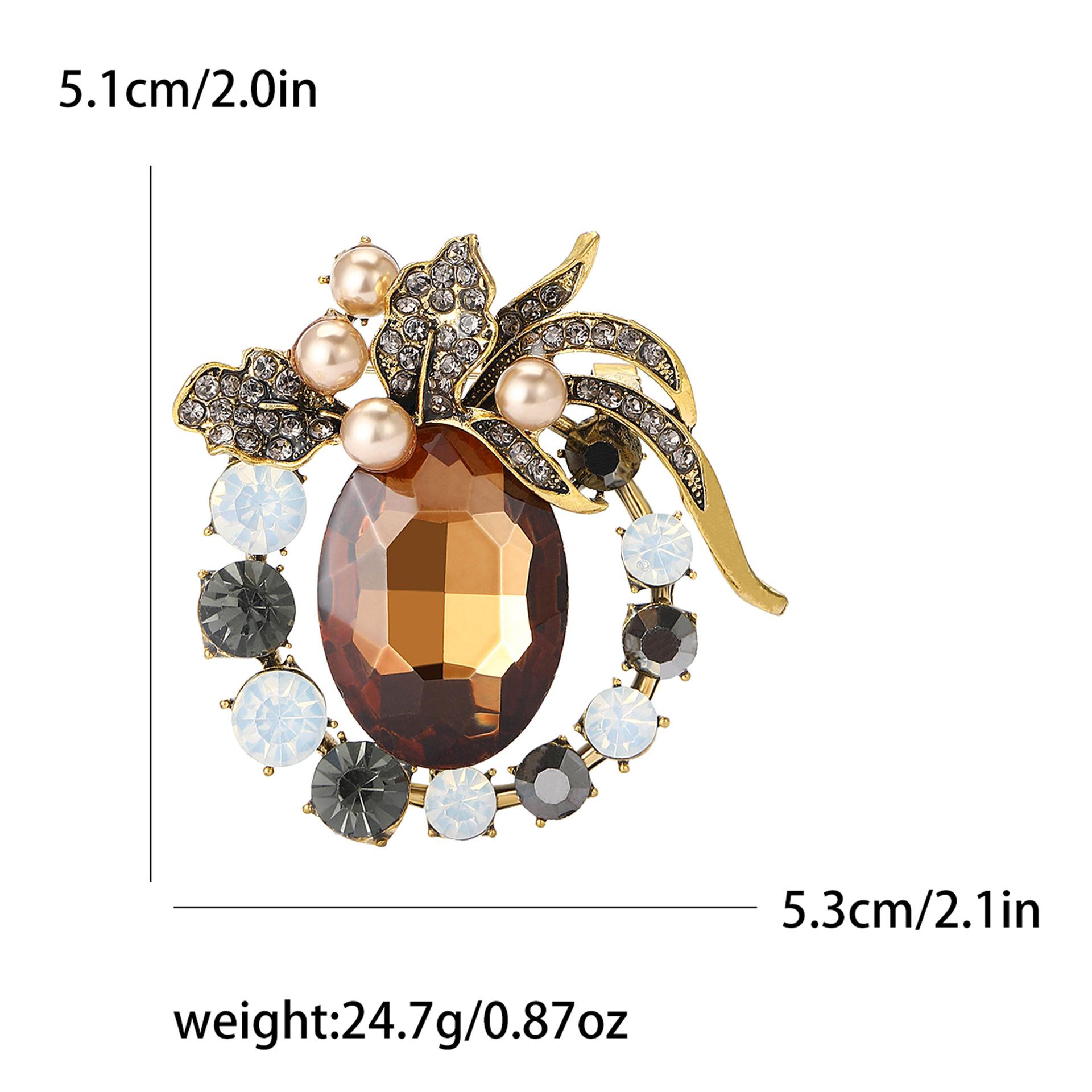 

Винтажная брошь-цветок со стразами, модная легкая роскошная женская брошь, костюм, корсаж, ювелирные изделия, булавка