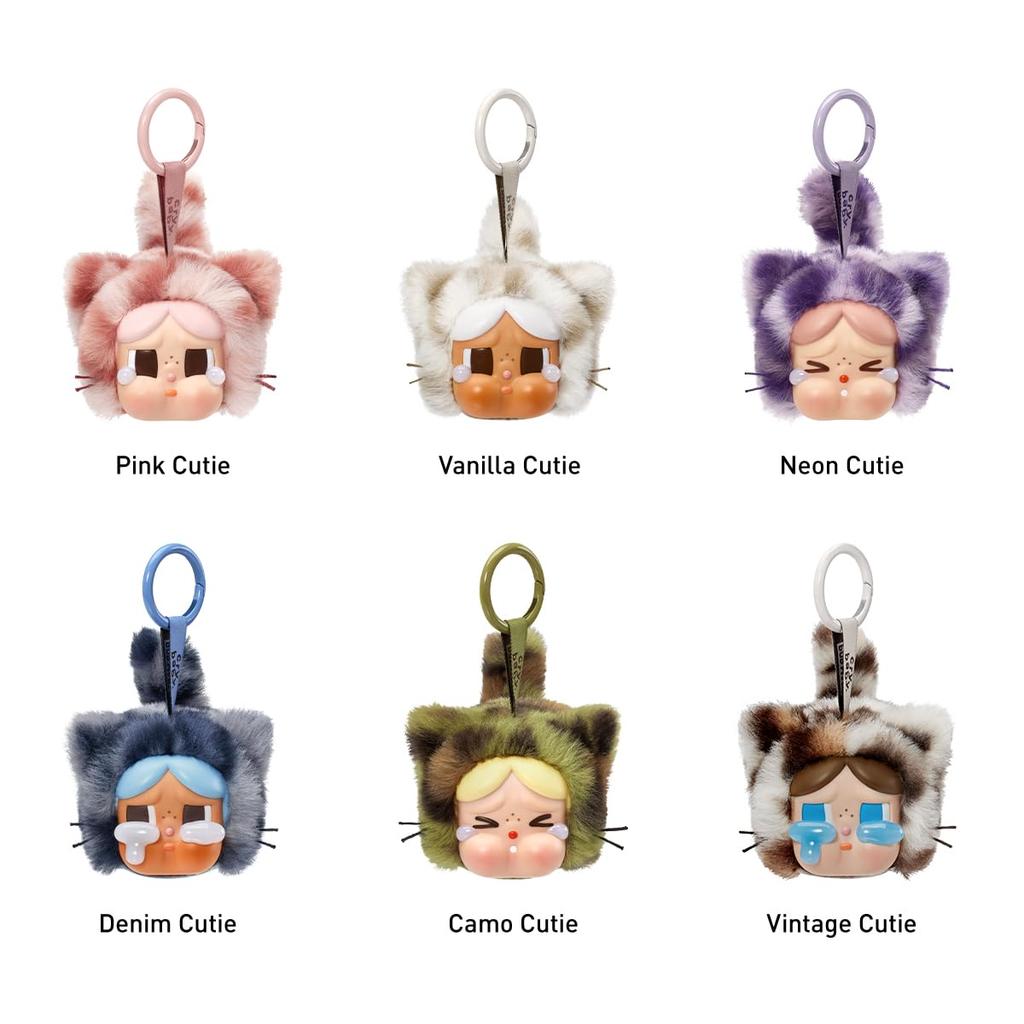 POP MART CRYBABY Wild but Cutie Series Plush Pendants Pop Mart Gachapon Blind Box Figures Plastic Model Premium Toys PVC Soft Vinyl Original Character