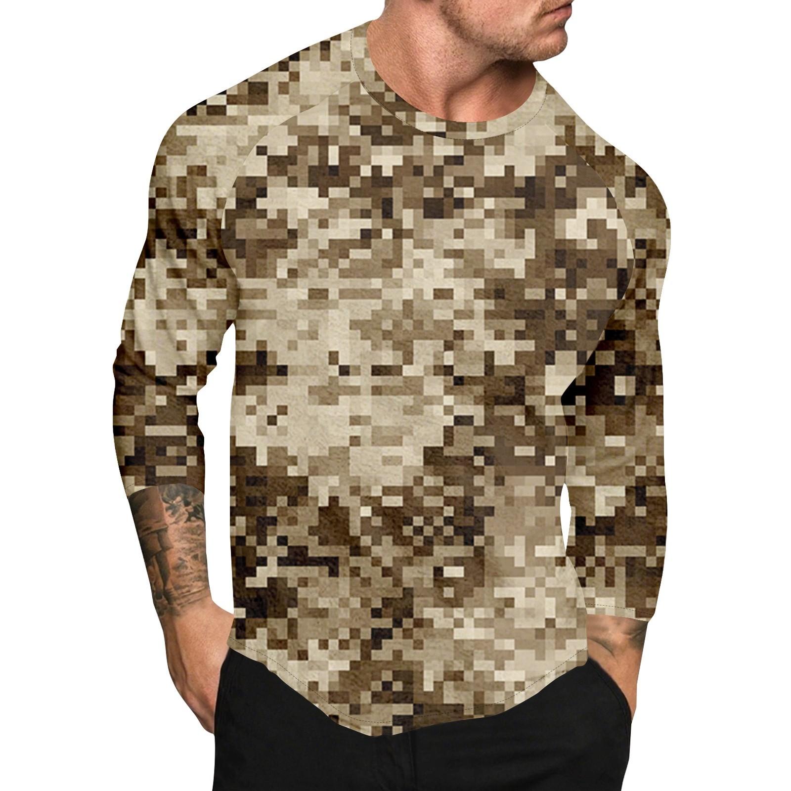 

Мужской топ с короткими рукавами реглан с принтом в стиле камуфляж L