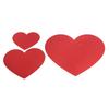 3D Red Love Shape Hanging Ornaments Decorative Card for Wedding Birthday Holiday