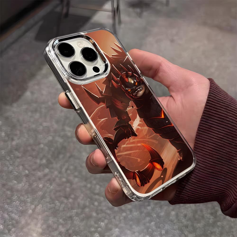 Game D-Dota 2 Phone Case For IPhone 17 Air 16 E 15 14 13 12 11 Plus Pro Max Electroplated Transparent Soft Shell