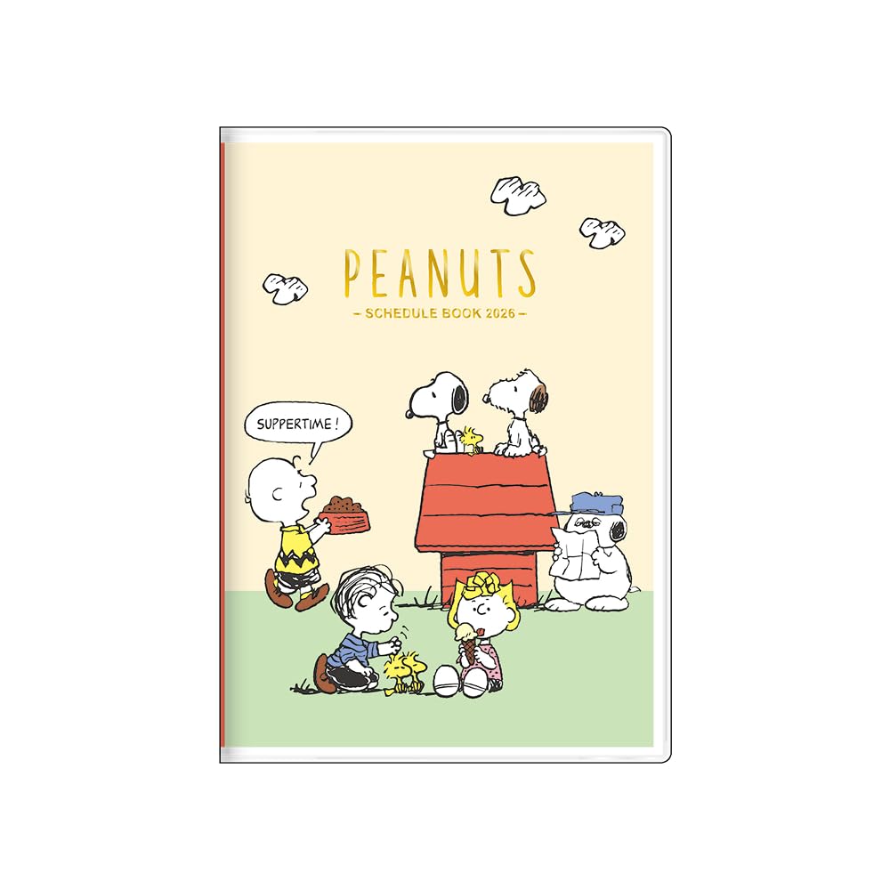 

Sunstar Stationery Snoopy Friends 2026 Monthly S2958910 Planner, B6,