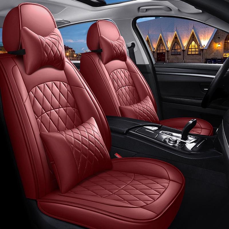 3D Full Surround Leather Car Seat Cover for Sedan - All-Season Cushion