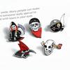 Happy Halloween Theme Brooch Trick or Treat Enamel Pin Skull Grim Reaper Ghost Backpack Jeans Badge Dark Punk Accessories Friend