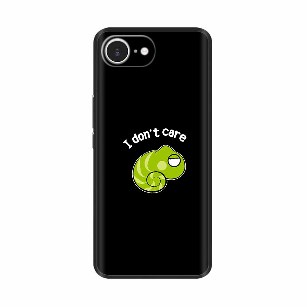 Soft TPU Black Silicon Phone Case For iPhone 16E iPhone16E SE 2025 SE4 5G Painted Shockproof Shell Cover Cases Bumper Funda Capa