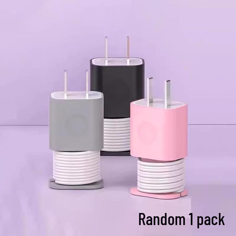 Charger Case: Scratch-Resistant Silicone Cover with Cable Organizer & Anti-Breakage Cord Winder.