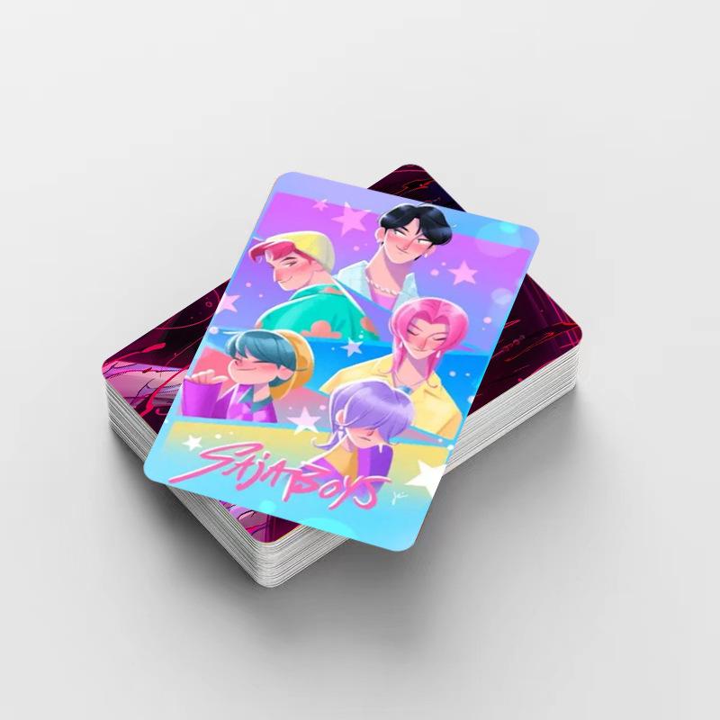 92Pcs Anime Kpop Demon Hunters Stickers Photo Card Saja Boys Photocard For Fans Collection Postcards Gifts