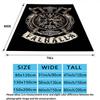 1PC Raven Patterned Flannel Blanket Suitable For All Seasons For Home Decor Warmth And Comfort Gifts Holiday Present