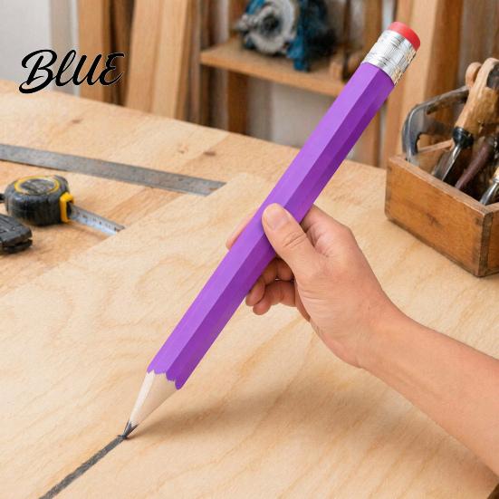 Jumbo Novelty Pencil Writing Drawing Extra Wood Large Giant Pencil Prop Smooth Tool Stationery for Carpentry And Party Favors
