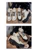 Women's White High-Top Casual Sneakers - 2024 Korean Style, Thick-Soled Martin Short Boots for Autumn/Winter