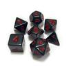 7pcs/lot Black Red Dice Set Double-colors Polyhedral Dice D4 D6 D8 D10 D% D12 D20 Game Dice