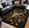 Luxurious Polyester Elegant Equestrian-Themed Area Mat  Machine Washable, Durable & Stylish, for Living Room & Bedroom Rugs