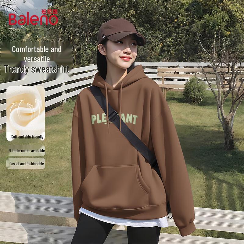 Baleno Women's Letter Graphic Hooded Sweatshirt
