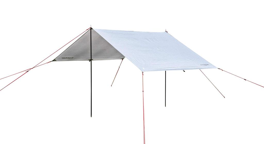 CAPTAIN STAG Tarp Rectatarp 290 x 180cm Tarp Only UV Protection 2000mm Waterproof [For 1-2 People] With Bag White Trekker UA-1082