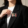 Cat Lover Accessory Christmas Three Brooch Pin, Men Women Rhinestone Kitten Decorative Pin Lapel Badge for Clothing Bags Scarves Sweaters Sweater
