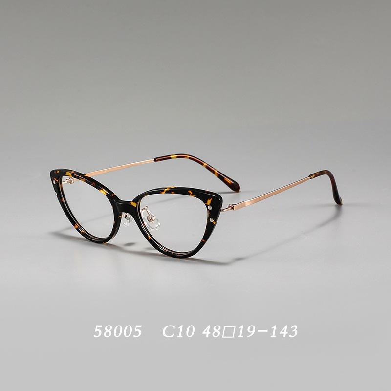 Модные Оптические Очки Кошачий Глаз Рамки Женские Винтажные Прозрачные Линзы Миопия Чтение Очки Рамка Рецептурные Очки Рамки