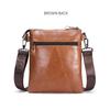 Neue Herrentaschen 100% Echtes Leder Umhängetasche Vertikal Trendig 10 Zoll iPad Schultertasche Aktentasche Lässig Reise Messenger Bag