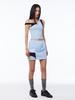 Gijun Paneled Mini Skirt Sky Blue
