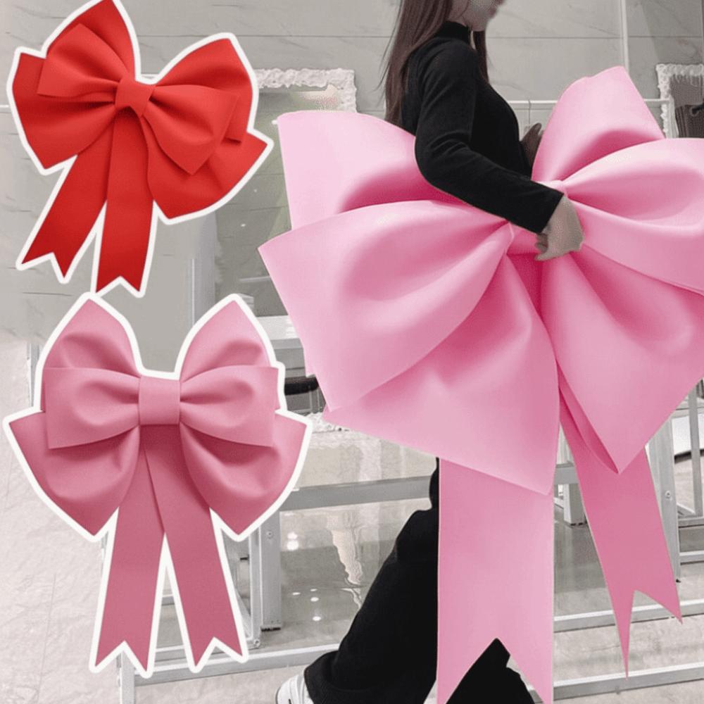 Eva Material Big Bow Diy Material Large Size Christmas Tree Decorations Spring Festival Style Reusable Front Door Decor