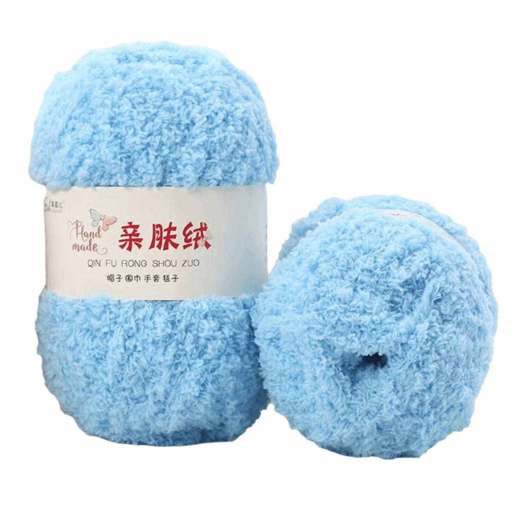 50g Set Coral Velvet Yarn 3 Strands Crochet Yarn Chenille Wool Chenille Yarn  Crochet DIY